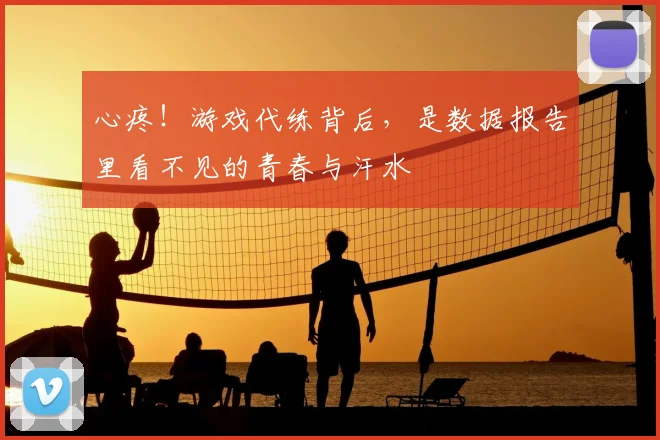 心疼！游戏代练背后，是数据报告里看不见的青春与汗水